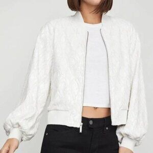 BCBGMaxAzria Bella Sequin Bomber Jacket (NWT)